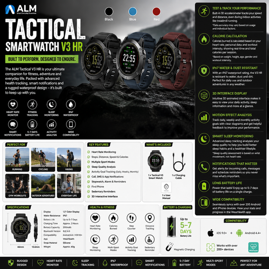 ALM Tactical V3 Smart Watch
