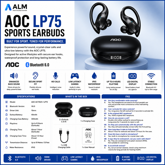 ALM AOC LP75 Sports Earbuds