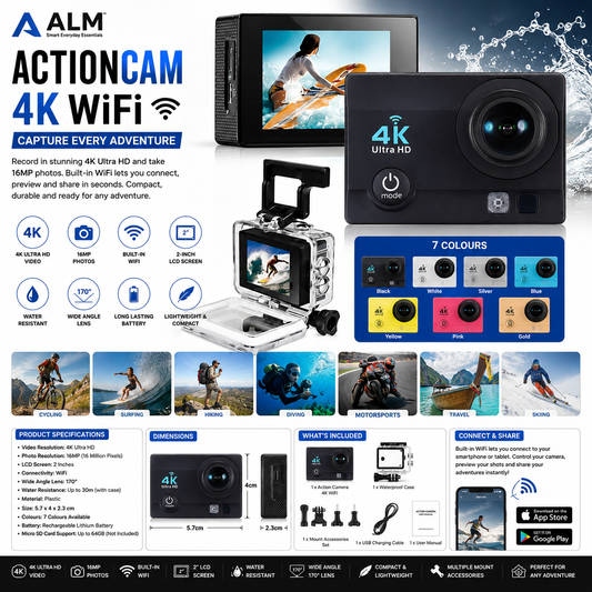 ALM ActionCam 4K WiFi