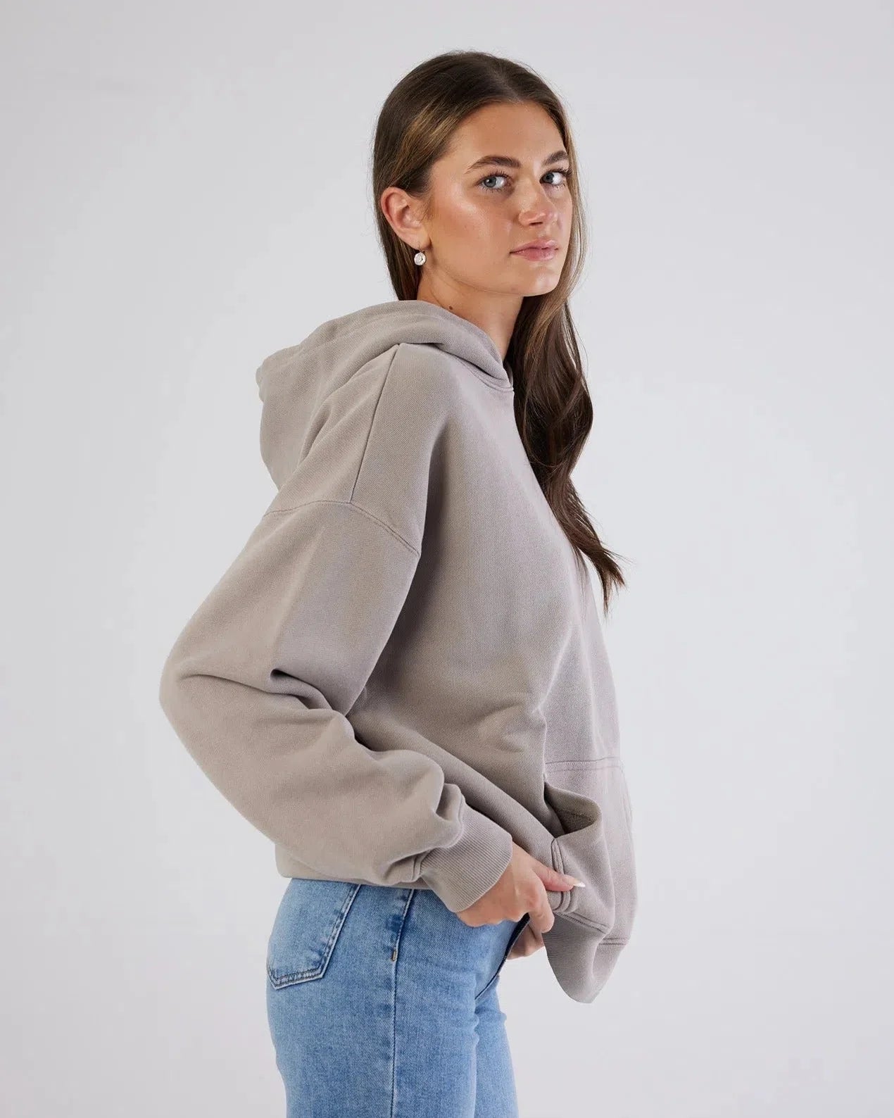 St Tropez Heavyweight Hoodie Beige