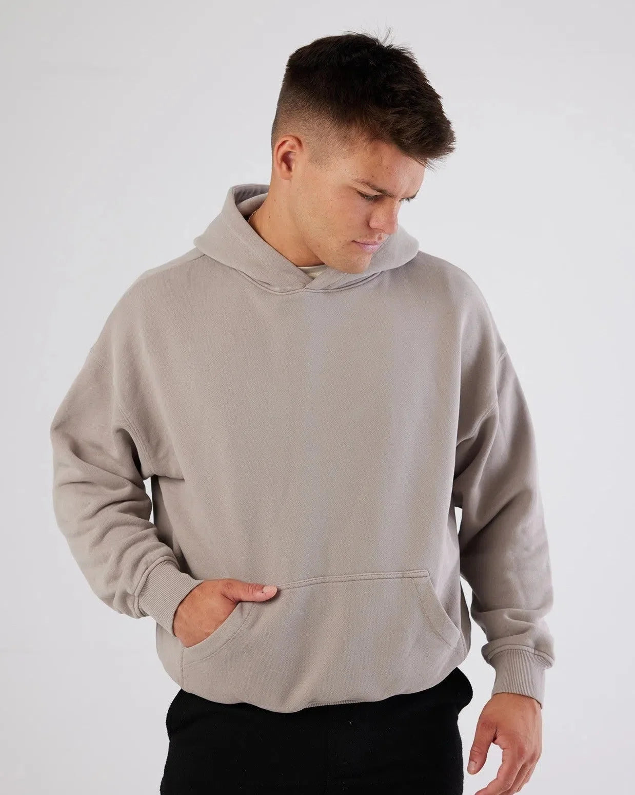 Monaco Heavyweight Hoodie Beige