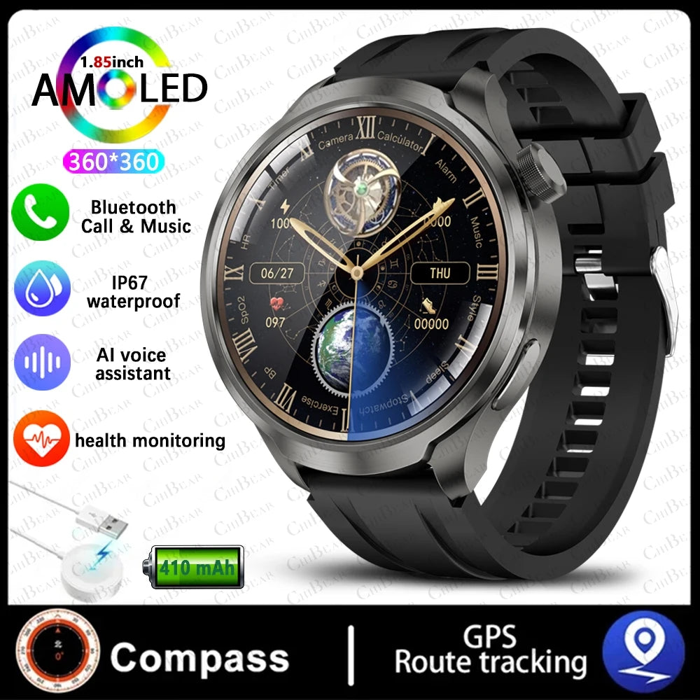 ALM TrekPro Smart Watch – 1.85” AMOLED Outdoor & Fitness Watch