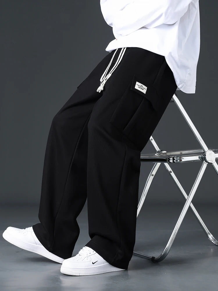 Men’s Loose-Fit Wide-Leg Joggers
