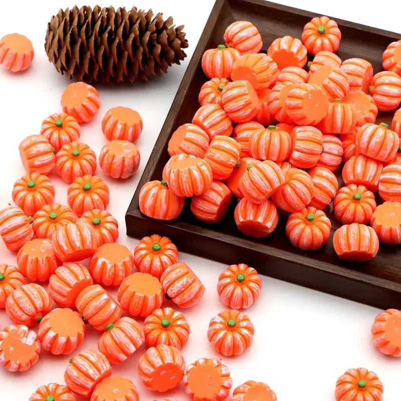 5/10Pcs Mini Resin Pumpkins Miniatures, Fall Halloween Figurines, Fairy Garden Supplies, Potted Plant Terrarium Accessories