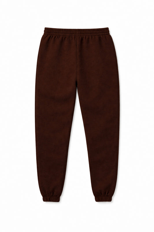 XAPE Classic Brush Script Joggers - Chocolate