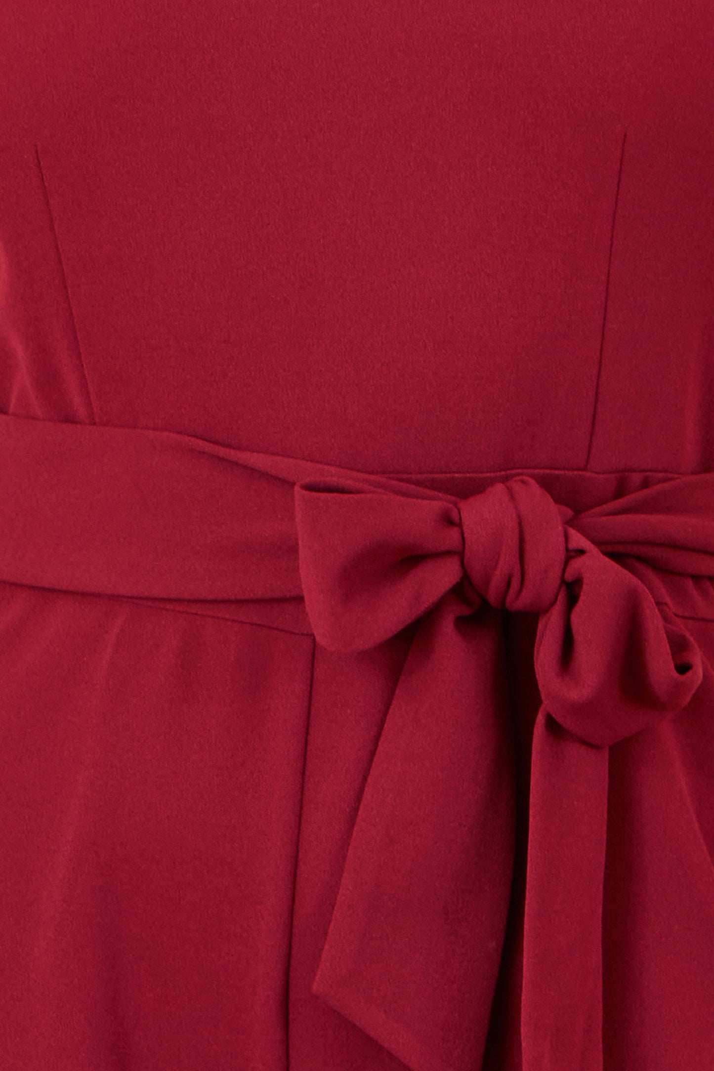 Yumi Burgundy Cross Over Halter Neck Jumpsuit