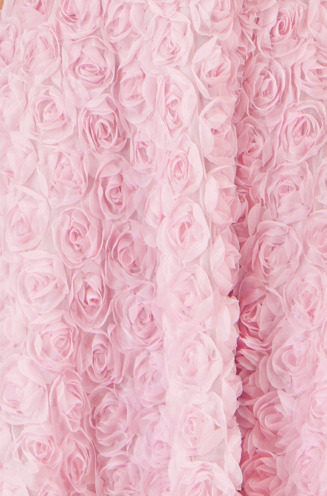 Yumi Pink Applique Floral Skater Dress