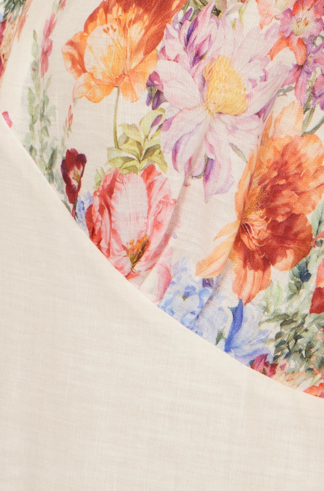 Yumi Pink Border Floral Midi Dress