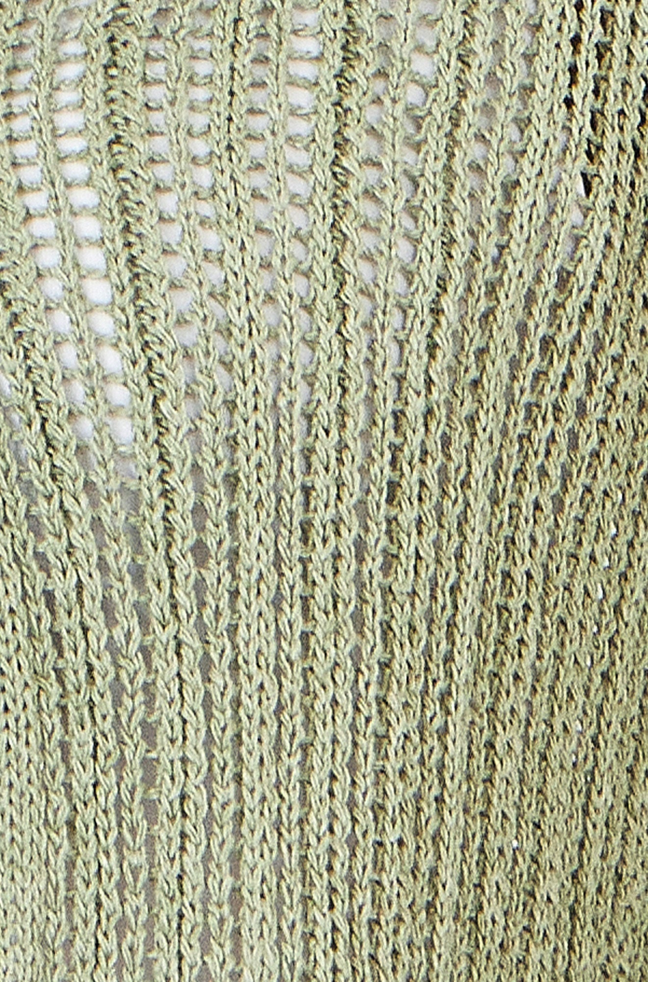 Yumi Green Tie Front Pointelle Cardigan