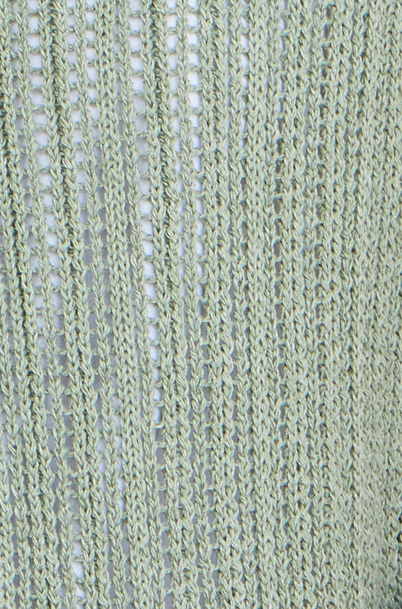 Yumi Green Knitted Cotton Tie Waistcoat Top