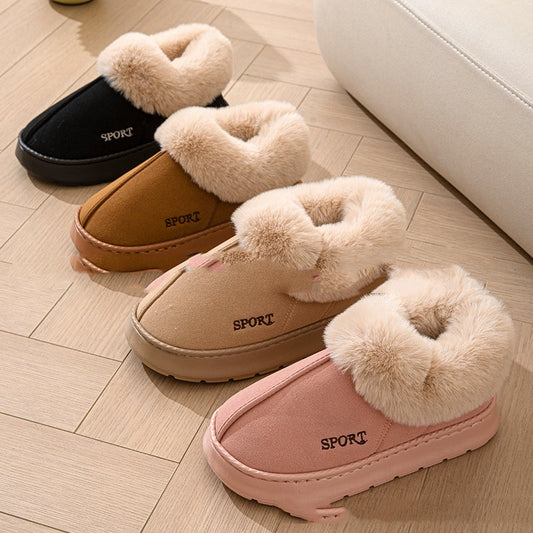 Women’s Cosy Faux Fur Platform Slippers