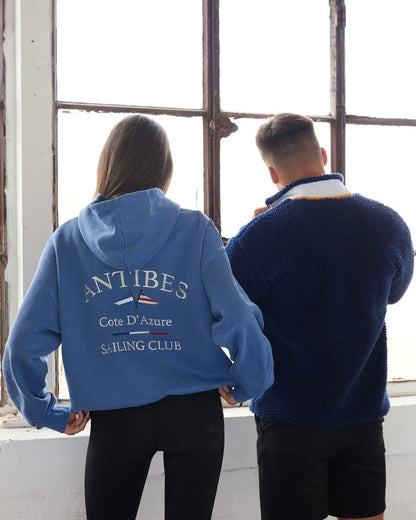 Antibes Heavyweight Hoodie Blue