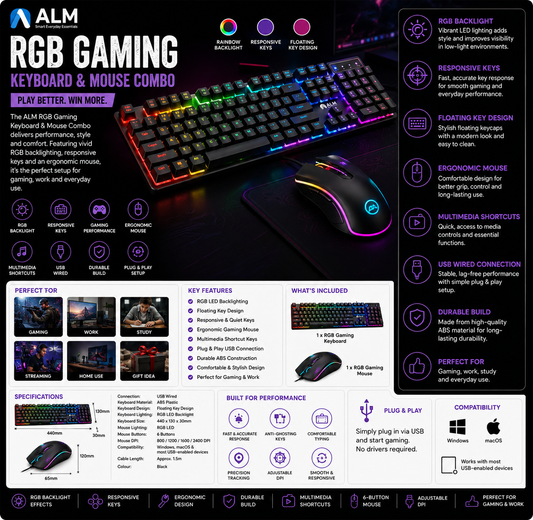 ALM RGB Gaming Keyboard