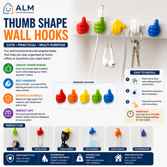ALM Thumb Shape Wall Hooks