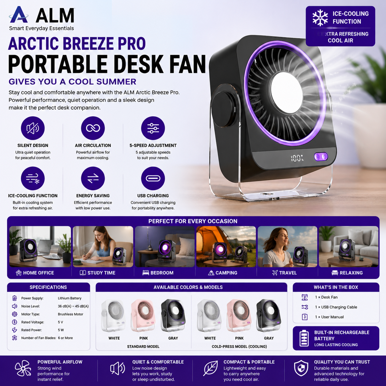 ALM Arctic Breeze Fan