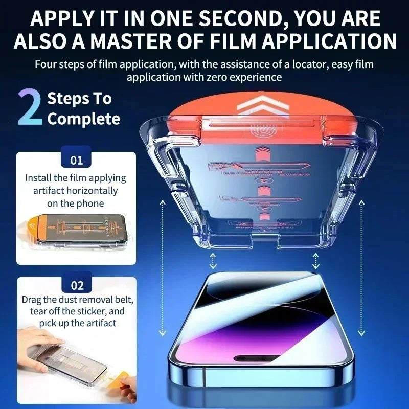 High End Tempered Glass Screen Protector With Alignment Mounting Cover