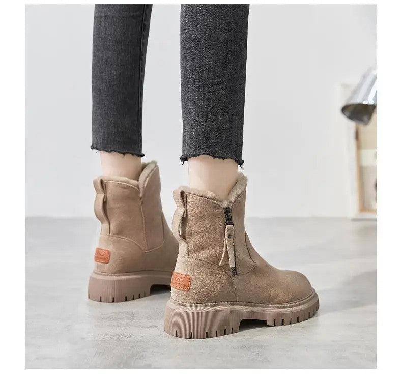 Women's Thick Cotton Furry Boots