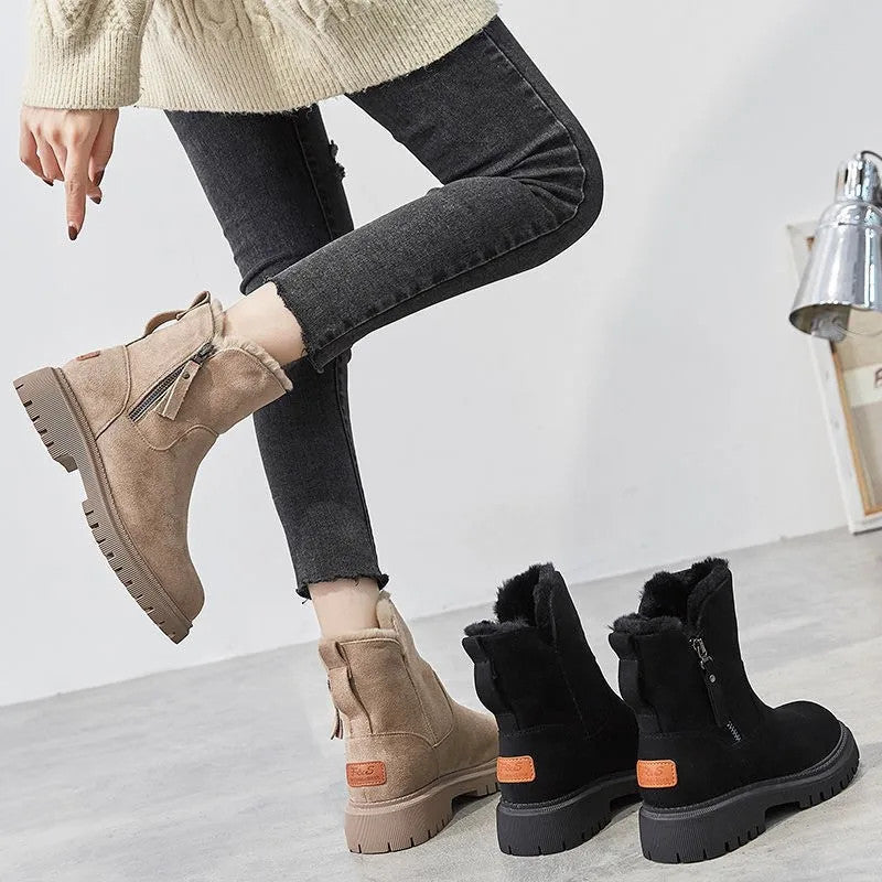 Women's Thick Cotton Furry Boots