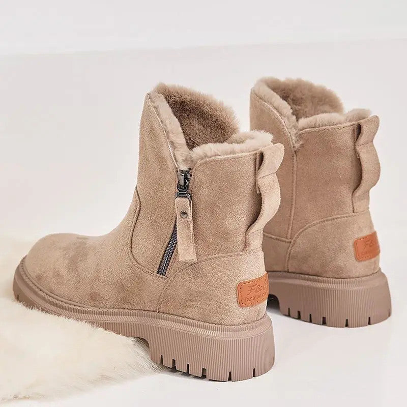 Women's Thick Cotton Furry Boots