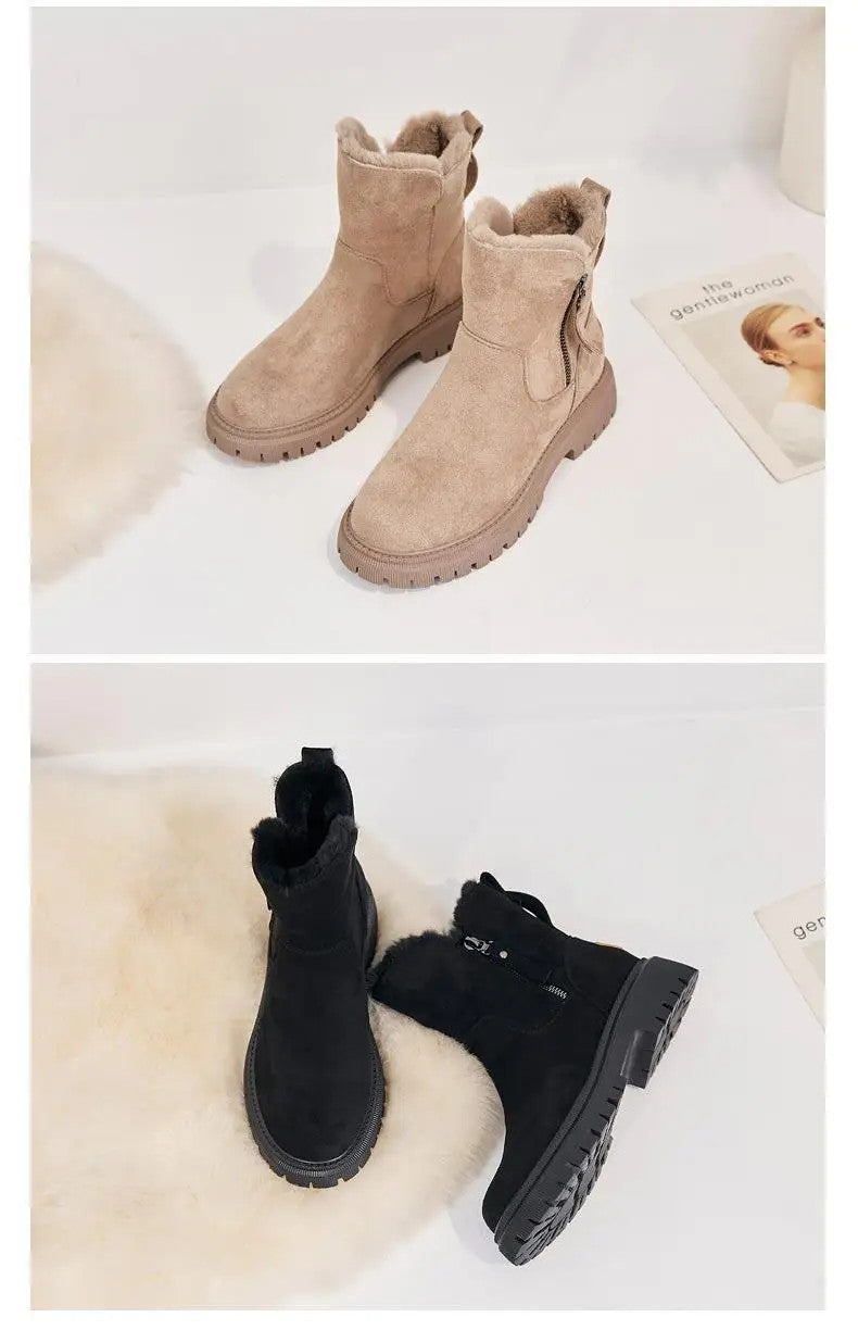 Women's Thick Cotton Furry Boots