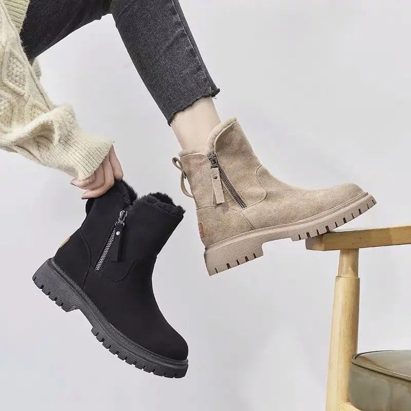 Women's Thick Cotton Furry Boots