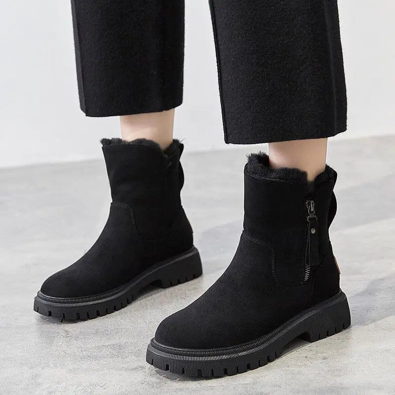 Women's Thick Cotton Furry Boots