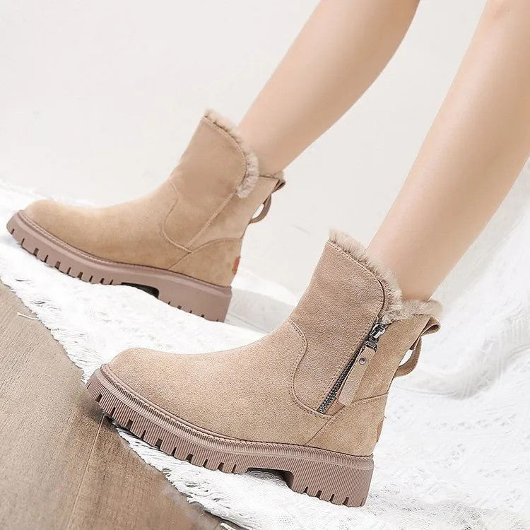 Women's Thick Cotton Furry Boots
