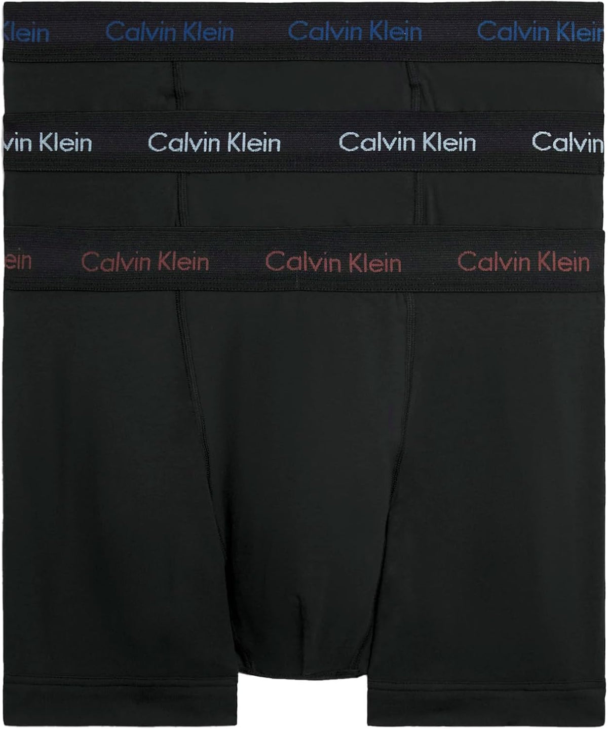 Calvin Klein Men’s 3 Pack Trunks with Logo Waistband