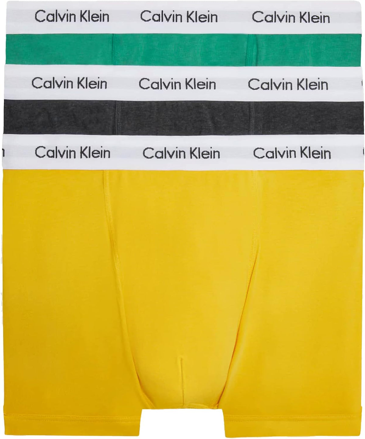 Calvin Klein Men’s 3 Pack Trunks with Logo Waistband