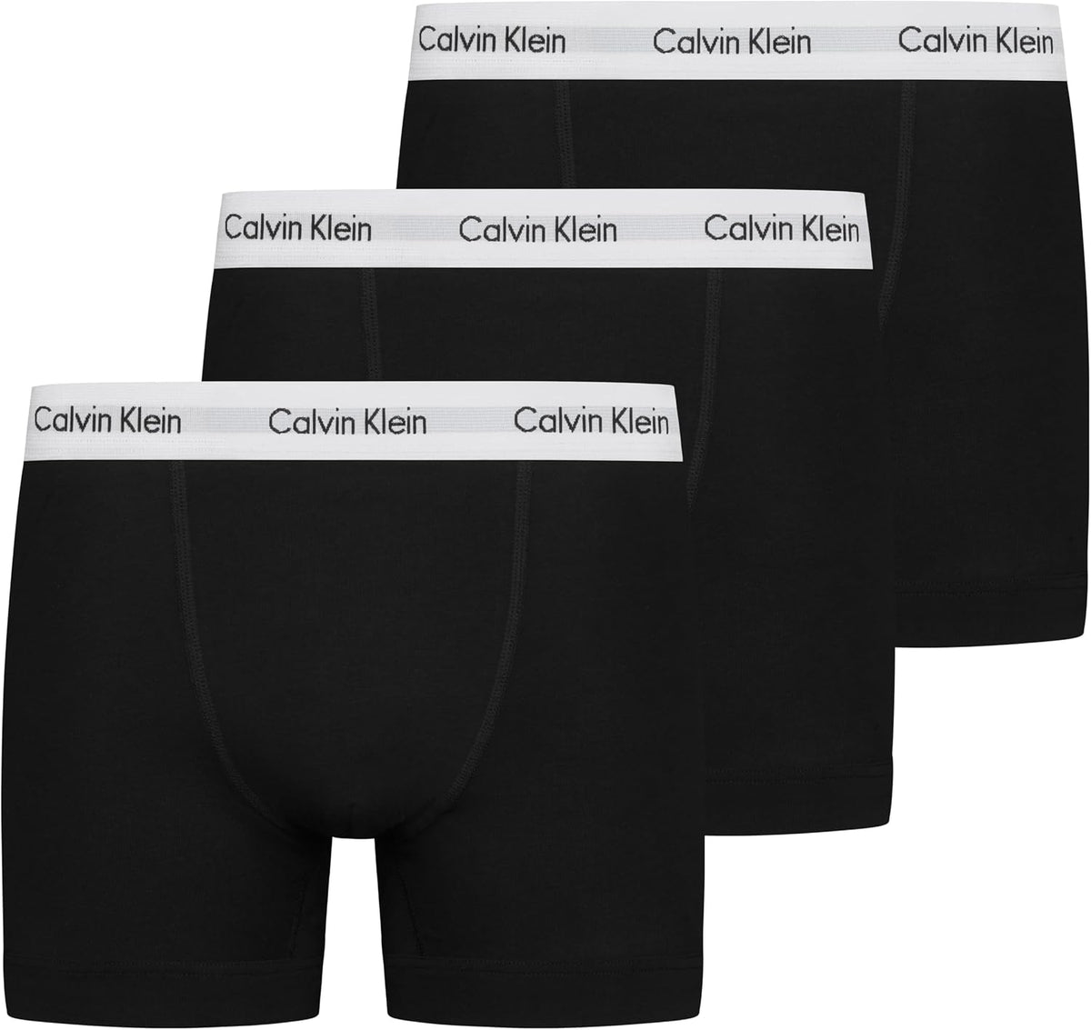 Calvin Klein Men’s 3 Pack Trunks with Logo Waistband