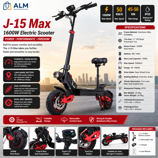 ALM J-15 Max 1600W Electric Scooter