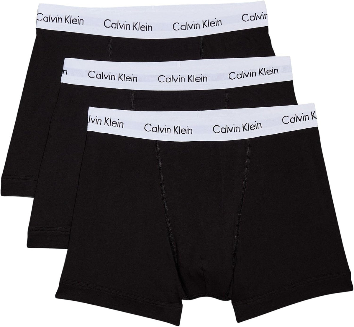 Calvin Klein Men’s 3 Pack Trunks with Logo Waistband
