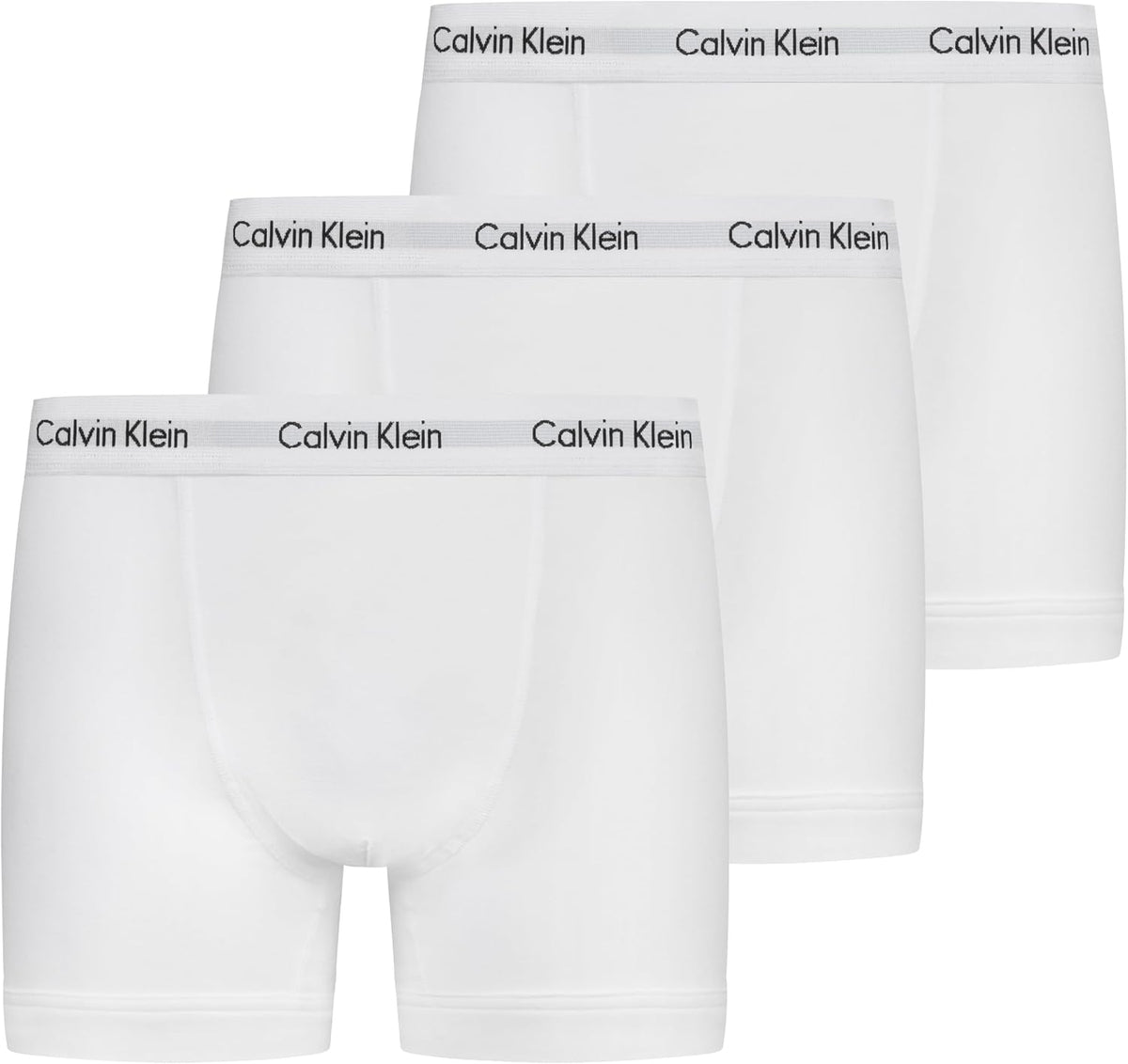 Calvin Klein Men’s 3 Pack Trunks with Logo Waistband