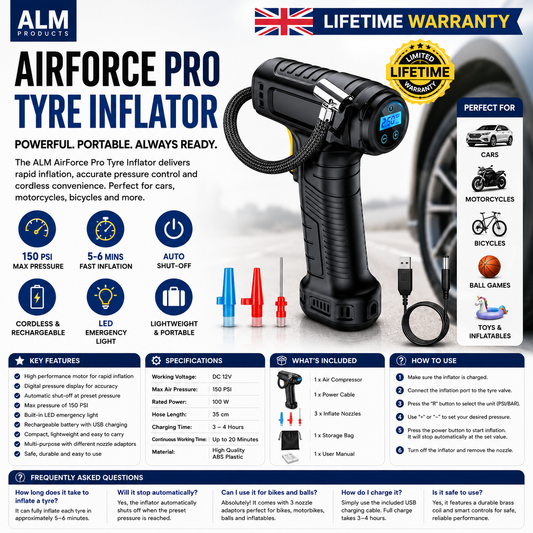 ALM AirForce Pro Tyre Inflator