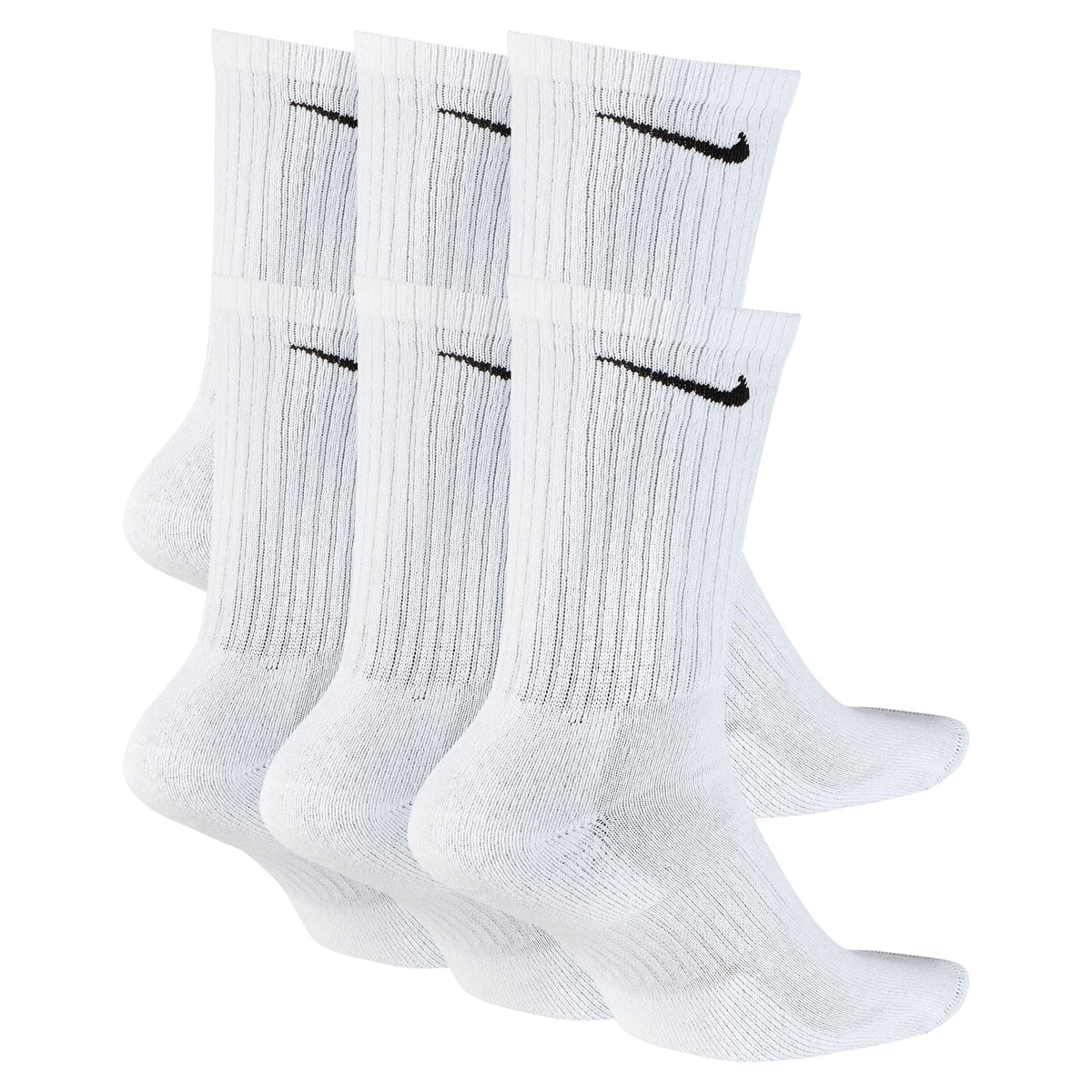 Nike Adult Everyday Cushioned Training Crew Socks (6-Packs) | Mens & Womens