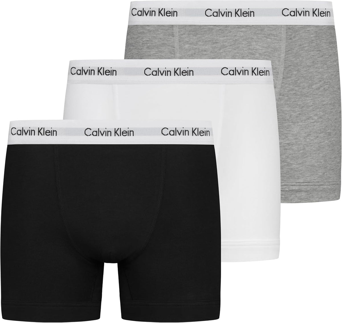 Calvin Klein Men’s 3 Pack Trunks with Logo Waistband
