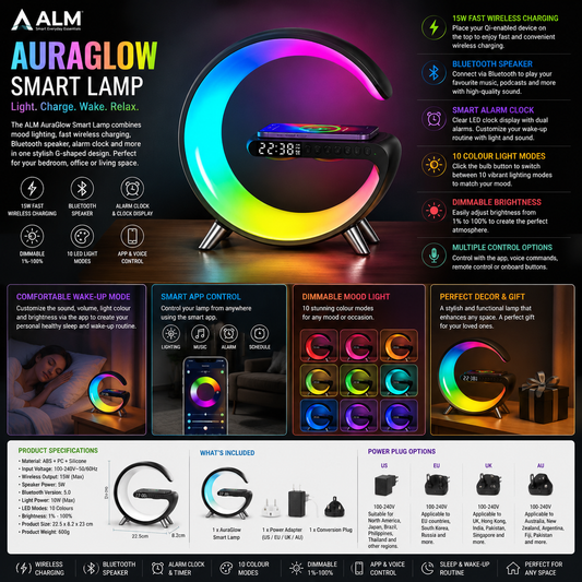 ALM AuraGlow Smart Lamp
