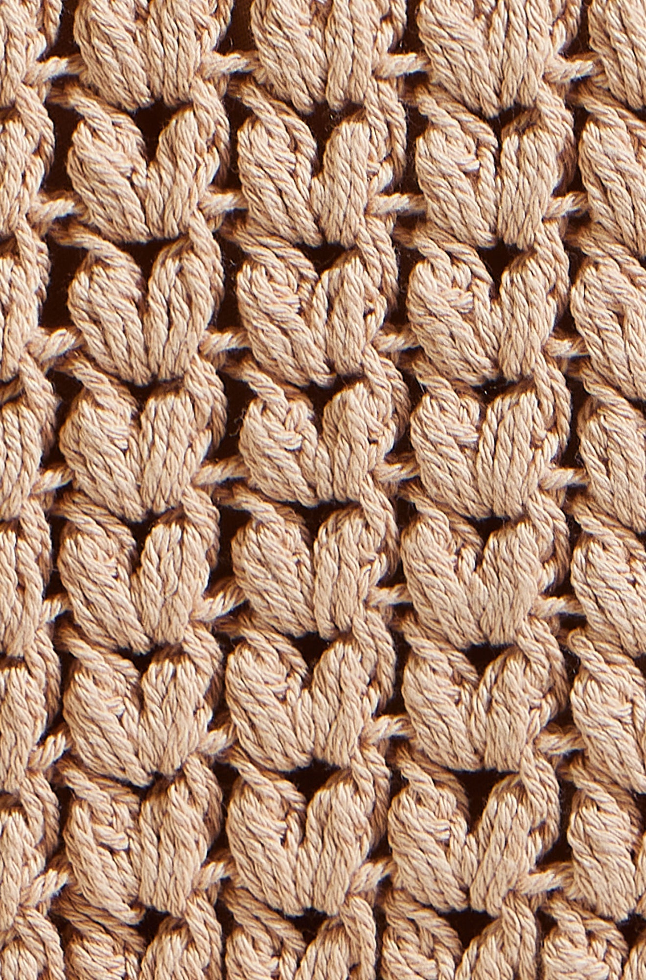 Yumi Brown Crochet Small Cross Body