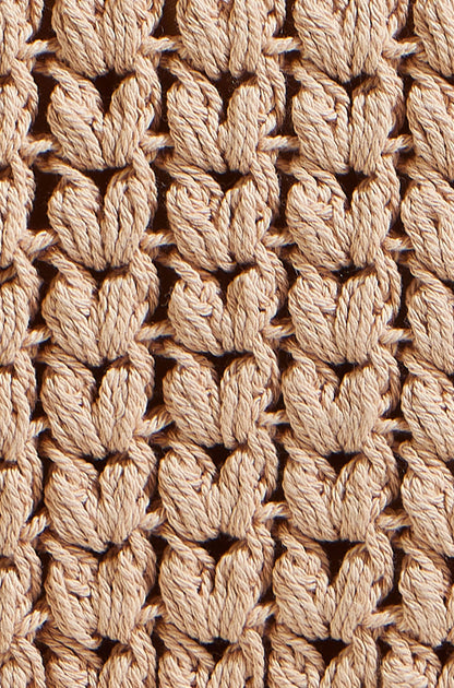 Yumi Brown Crochet Small Cross Body