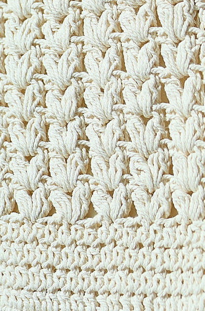 Yumi Ivory Crochet Small Cross Body