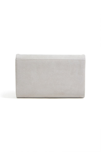 Yumi Ivory Shimmer Envelope Clutch Bag