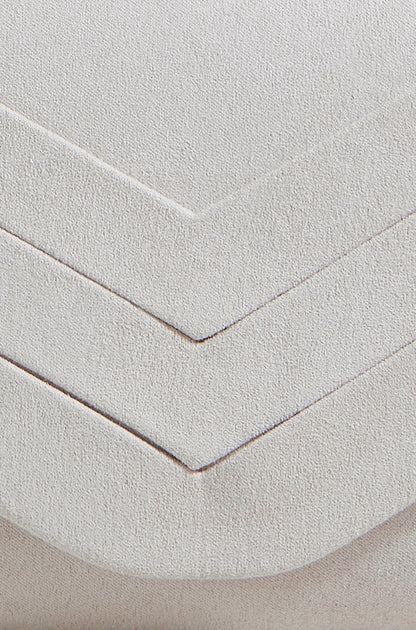 Yumi Ivory Shimmer Envelope Clutch Bag