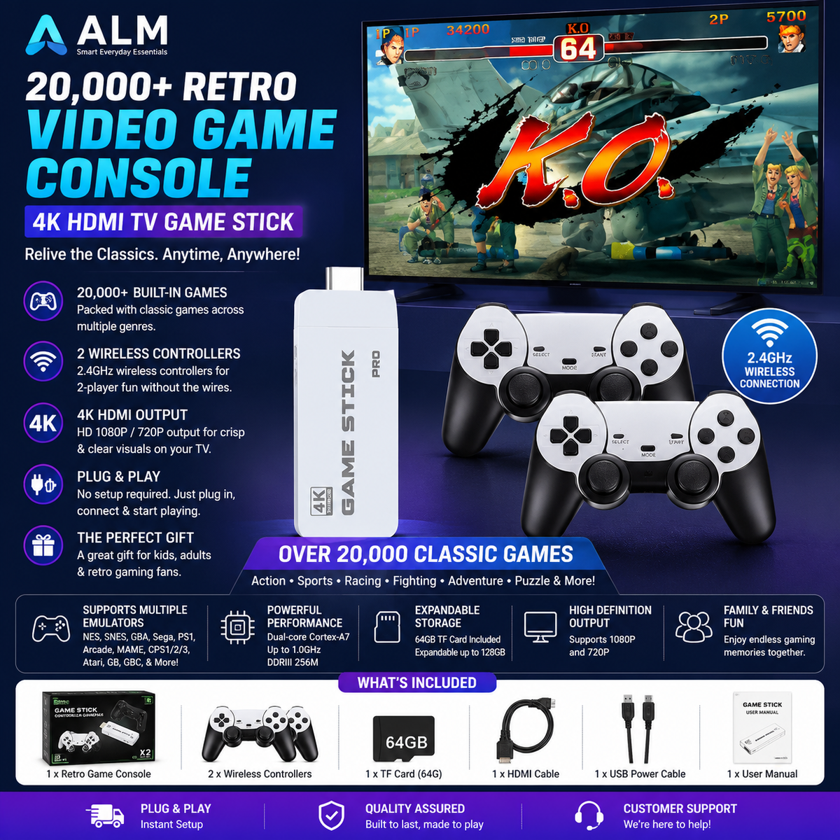 ALM 20,000+ Retro Video Game Console