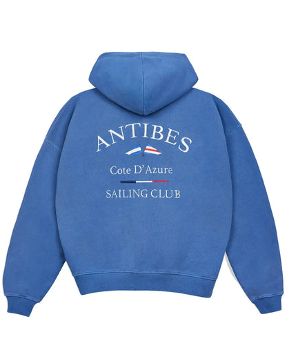Antibes Heavyweight Hoodie Blue
