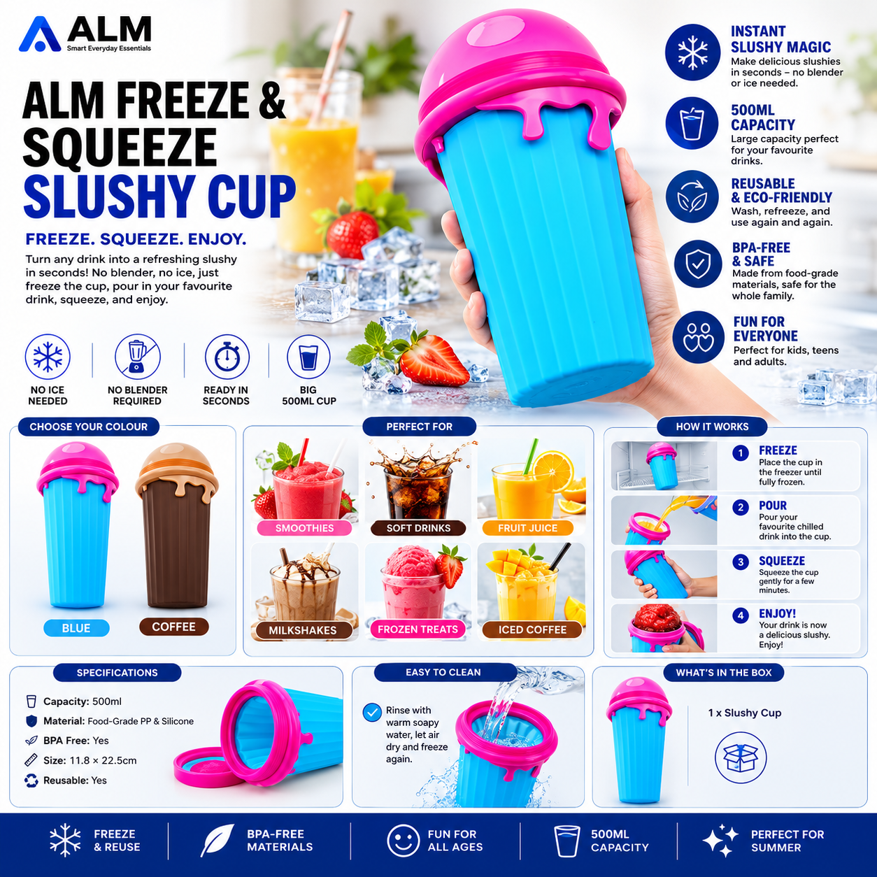 ALM Freeze & Squeeze Slushy Cup