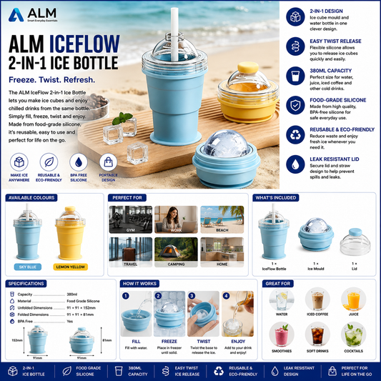 ALM IceFlow 2-in-1 Ice Bottle