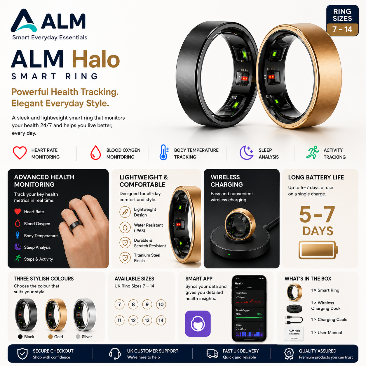 ALM Halo Smart Ring