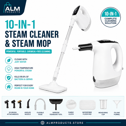 Handheld 10-in-1 Portable Steam Cleaner with Mop