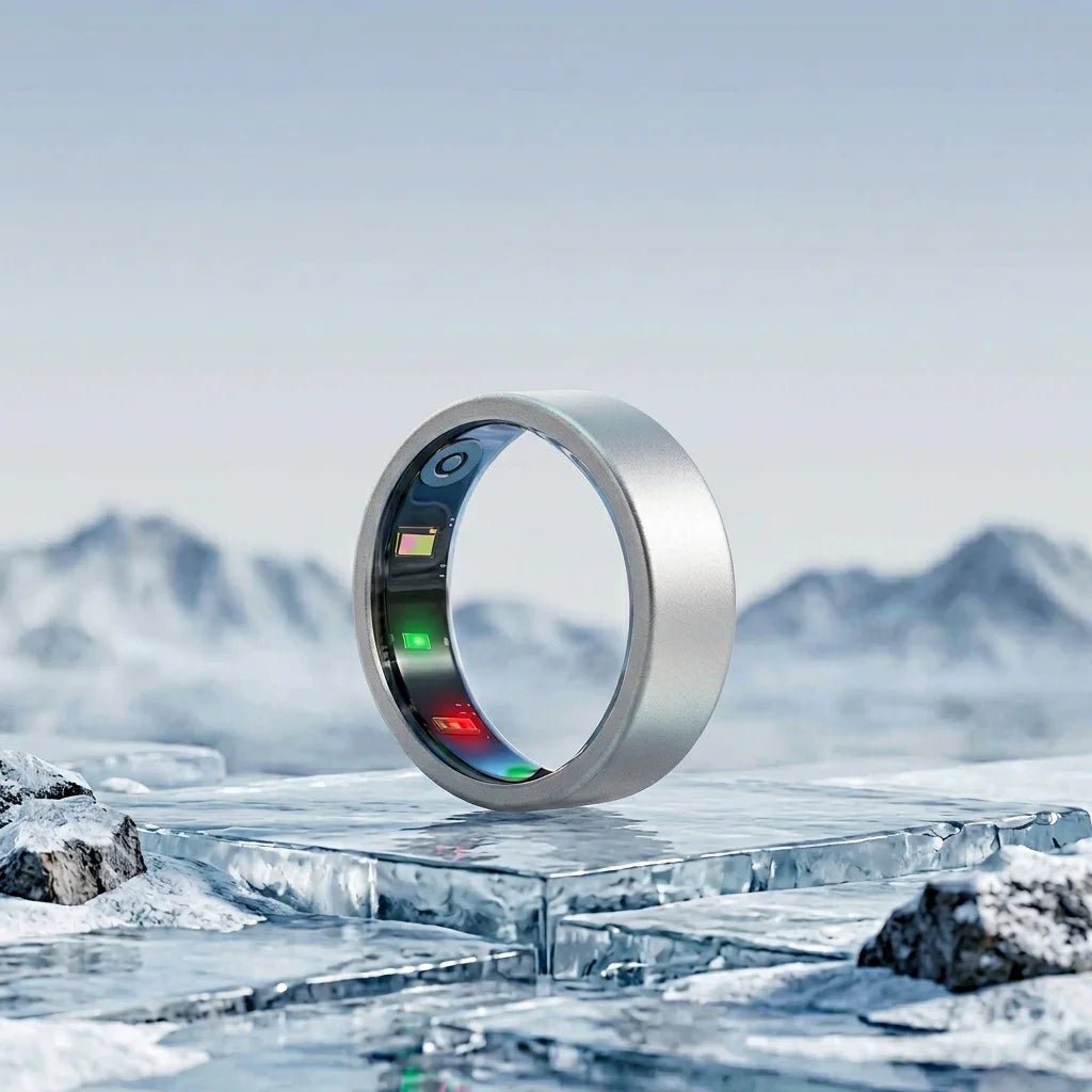 Amovan Titanium Smart Health & Fitness Tracking Ring