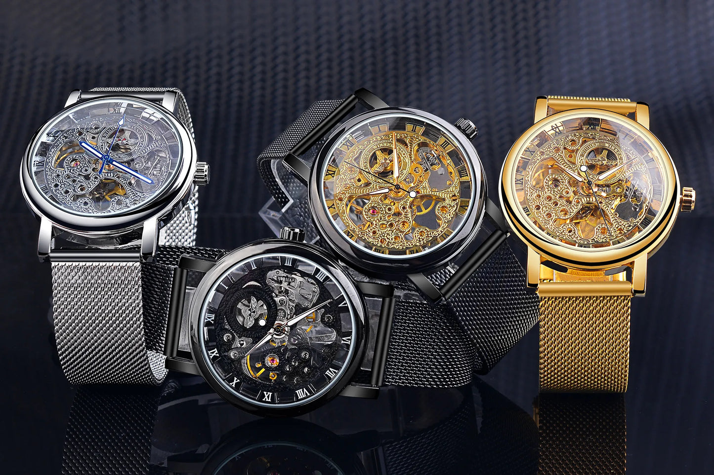 Men’s Winner Luxury Leather Strap Watch